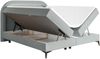 Selsey 'Loreo' Boxspringbett mit wasserfestem Samtbezug, hellgrau, 180x200 cm Bild 4
