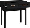 vidaXL Konsolentisch Schwarz 76,5x40x75 cm Massivholz Kiefer 821753 Bild 4