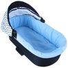 BabyLux Kinderwagen-Bezug BABYLUX Nestchen für Kinderwagen BABYWANNE + Matratze 2 Tlg Set, W105 Velvet Türkis Bild 4