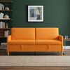 vidaXL Sofa mit Stauraum Dunkelgelb 192 x 78 x 87 cm Polyester 42036984 Bild 3
