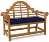 Bankauflage 110x47 cm für Gartenbank Caserta Blau Bild 1