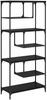 vidaXL Bücherregal Schwarz Eichen-Optik 81 x 36 x 176 cm Holzwerkstoff 882837 Bild 2