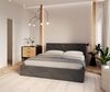 FDM Polsterbett Bettrahmen Bettgestell 90x200, 120x200, 140x200, 160x200, 180x200cm (MADE IN EU - mit hochwertigem Velours Bezug, Bettrahmen, Bett, Optional mit Matratze bestellbar, mit großen gepolsterten Kopfteil, mit Bettkasten zum aufklappen), Meta... Bild 3