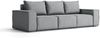 Gartenmöbel-Set GARDENT 3-1-1 wetterfester Stoff NXL Hellgrau Bild 2