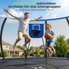 HOMALL Gartentrampolin Basketballkorb-Trampoline, Outdoor-Trampoline, Kindertrampoline, Ø 228 cm, (228/305/366/427 cm, komplett mit Basketball, Pumpe, Sicherheitsnetz, Leiter und 360°-Geländer, maximale Belastbarkeit 150 kg) Bild 4