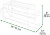 Dosenregal Kühlschrankorganizer 2er Set mDesign für 12 Dosen 45 cm Metall Regal Bild 2