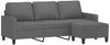 vidaXL 3-Sitzer-Sofa mit Hocker Dunkelgrau 180 cm Stoff 3201038 Bild 3