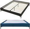 Doppelbett Lilla Samt 180x200 cm Blau [en. casa] Bild 5