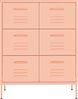 vidaXL Schubladenschrank Rosa 80x35x101,5 cm Stahl 336148 Bild 3