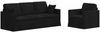 vidaXL Sofa Set 2 pcs Schwarz 198 x 78 x 80 cm Samt 3407601 Bild 2