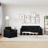 vidaXL Sofa Set 2 pcs Schwarz 198 x 78 x 80 cm Samt 3407601 Bild 3