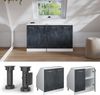 Dachschrägenschrank Rion Schwarz Beton 80 x 81.6 cm mit 2 Türen, Schrankkorpus 60 cm Tiefe Vicco Bild 5