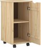 vidaXL Rollschrank Mit Rad Braun 34 x 39 x 65,5 cm Massivholz Kiefer 42032392 Bild 3