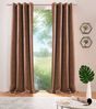 DecoHome24 Gardine Brillant Meliert, Ösen (2 St), blickdicht, Blickdicht Bild 5