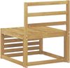 vidaXL Outdoor Mittelsofa Massivholz Akazie Weiß 63 x 59 x 73 cm 901493 Bild 5