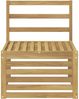 vidaXL Outdoor Mittelsofa Massivholz Akazie Weiß 63 x 59 x 73 cm 901493 Bild 3