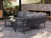 MC Star Gartenlounge-Set Gartenmöbel-Set, Eckstellung,Bietet Platz für bis zu 6 Personen, (Geflochtene Arm- und Rückenlehnen, verzinkte Stahlrohre, inklusive Ecksofa und Couchtisch, Farbe: Grau) Bild 2