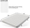 Merax 7-Zonen Taschenfederkern Matratze 140 x 200 x 10 cm H3, Hybrid-Matratze mit Kaltschaum, Ergonomische Orthopädische Doppelbett Matratze für Schlafsofa & Gästebett, Belastbar bis 280kg, OEKO-TEX Bild 4