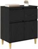 vidaXL Sideboard Schwarz Eichen-Optik 60 x 35 x 70 cm Holzwerkstoff 881211 Bild 3