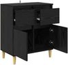 vidaXL Sideboard Schwarz Eichen-Optik 60 x 35 x 70 cm Holzwerkstoff 881211 Bild 5