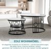 REDOM Couchtisch und 2er Set, Beistelltisch für Schlafzimmer Balkon (Solid und Dauerhaft Smart Einzigartigrd Design Safety Design, 2-St), Keine Lötstellenstruktur Bild 2