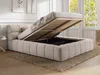 Vente-unique - FORVIK Bett Stoff Beige - B 255 cm x H 95 cm x L 204 cm Bild 4
