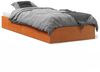 vidaXL Massivholzbett ohne Matratze Wachsbraun 75x190 cm Kiefernholz 844822 Bild 2