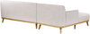 Ecksofa SIMOS Stoff Hellgrau Rechtsseitig Bild 5