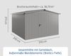 Hörmann Ecostar Metall-Gerätehaus "Euroline Trend" mit Satteldach ESD 14, graualuminium, 310 x 310 cm,1-flüglige Tür Bild 4