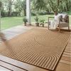 SIMPEX24 Outdoorteppich Boho Design, Läufer, Höhe: 5 mm, Outdoor Teppich Wetterfest Modern Wohnzimmer Küchen Terrasse Balkon Bild 5