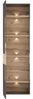 FORTE Como Vitrine mit LED Beleuchtung, Holzwerkstoff, Grau/Braun/Braun, 60,4 x 203,3 x 41,3 cm Bild 3