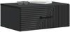 vidaXL Wandmontierter Nachttisch Schwarz 49 x 34,5 x 20 cm 898617 Bild 2