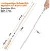 QUBEBU Grillspieß Edelstahl Grillspieße 10 Stück 55cm Schaschlik Spieße Wiederverwendbar (Flache 2 mm Spieße, 55cm Lang und 11mm Breit, 10-St, für BBQ Fleisch, Gemüse & Kebab, Perfekt für Grill, Barbecue & Camping), Fleischspieße, Schaschlikspieße, Man... Bild 2