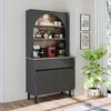 Roomart Küchenregal VENEDIK Küchenschrank 90 cm, Buffet, Schublade in 4 Farben, mit Beleuchtung, offene Nische, Schublade, Einlegeböden in 4 Farben Bild 4