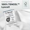 twenty:three® Bettbezug Lyocell Deckenbezug Pure White, Atmungsaktiv, Ultraweich, 100% TENCEL™ Lyocell Bild 3