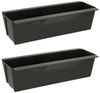 Meinposten Blumenkasten Pflanzkästen Palette Paletten Pflanzkasten Palettenbeet Blumenkasten (Spar-Set, 2 St, 2er Set, 4er Set, 6er Set, 12er Set), Einsatz für Europaletten Bild 3