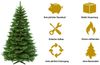 HXT 23012 180 cm künstlicher Weihnachtsbaum inklusive Metallständer, exklusiv & hochwertig, schwer entflammbar Bild 2