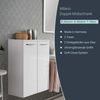 FACKELMANN MILANO Doppel Midischrank 30 cm breit, Weiß Bild 2