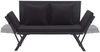 vidaXL Gartenbank mit Auflagen 176 cm Schwarz Poly Rattan 46233 Bild 5