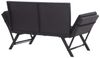 vidaXL Gartenbank mit Auflagen 176 cm Schwarz Poly Rattan 46233 Bild 4