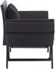 vidaXL Gartenbank mit Auflagen 176 cm Schwarz Poly Rattan 46233 Bild 3