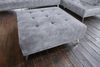 KAWOLA Sofa WIOLO Ecksofa velvet mit Hocker grau 80 x 350 x 350 cm Bild 5