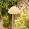 LED Solar Hängelampe, Leinen weiß, 30 cm Bild 5