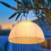 LED Solar Hängelampe, Leinen weiß, 30 cm Bild 3