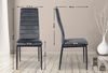 4er Set Esszimmerstühle Mayfair Samt grau Bild 2