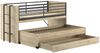 Halbhohes Bett SAM 219 x 116,6 x 98 cm Eiche Melamin Dekor Bild 4