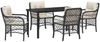 vidaXL Garten Essgruppe mit Kissen 5 pcs Schwarz Poly-Rattan 3380199 Bild 2
