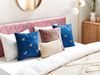 Kissen 2er Set Tiermuster TALINUM Samtstoff 45 x 45 cm Blau Bild 3