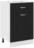 vidaXL Hängeschrank mit Regal Schwarz Eichen-Optik 50 x 46 x 81,5 cm 863257 Bild 2