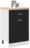 vidaXL Hängeschrank mit Regal Schwarz Eichen-Optik 50 x 46 x 81,5 cm 863257 Bild 3